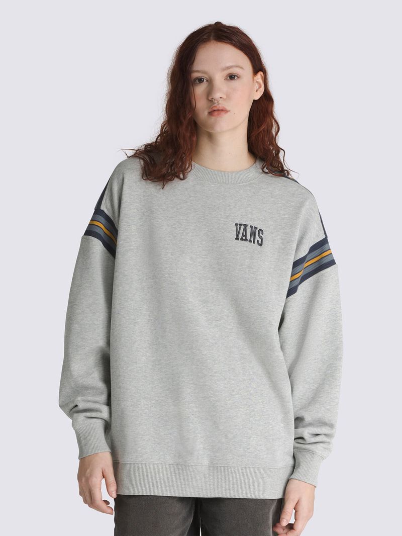 POLERON MUJER STADIUM OS CREW GRIS VANS