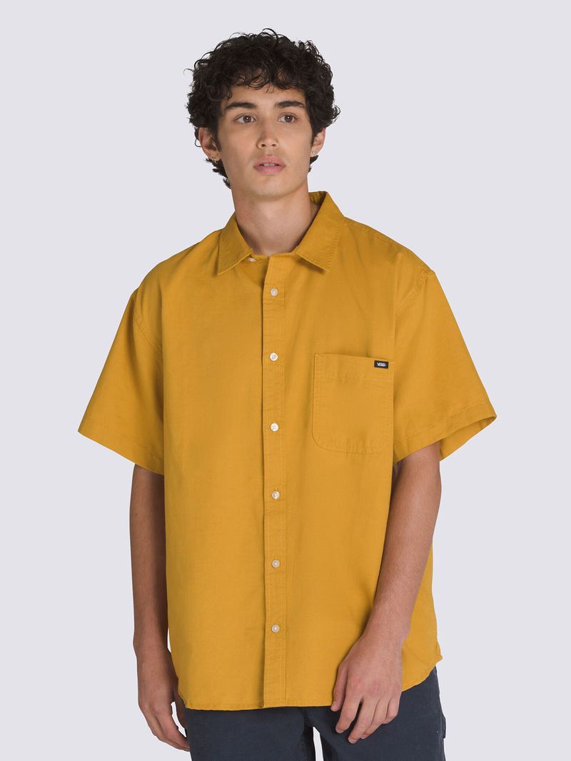 CAMISA-M-C-HOMBRE-LAWSON-SOLID-SS-WOVE-AMARILLO-VANS