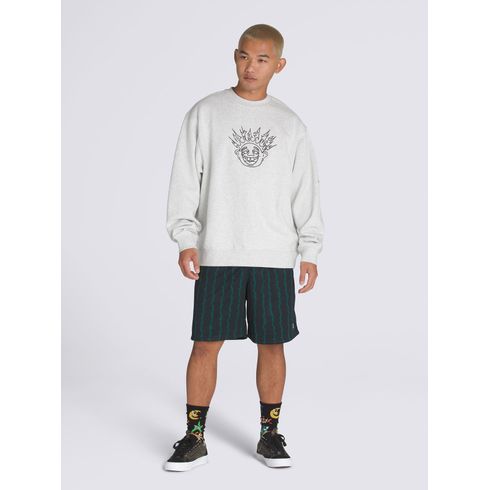 POLERON HOMBRE SKATE SMILE SPIKE CR GRIS VANS