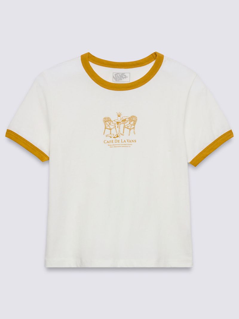 POLERA M/C MUJER DE LA VANS RINGER TE BLANCO VANS