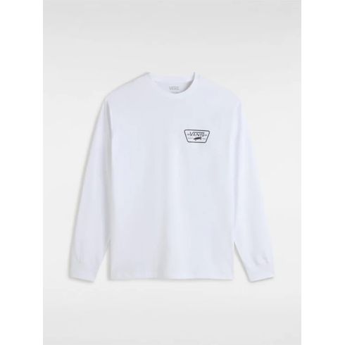 Polera Manga Larga Hombre Mn Full Patch Back L Blanco Vans