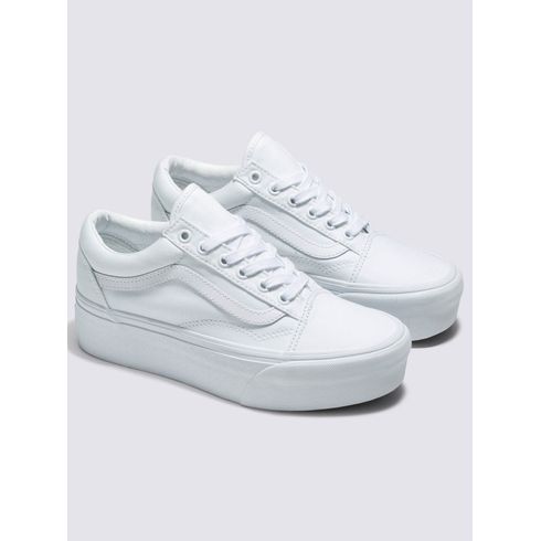 Zapatilla Mujer Old Skool Stackform Blanco Vans
