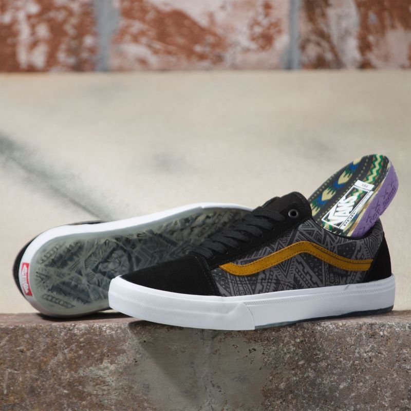 Zapatillas-Mn-Bmx-Old-Skool--Courage-Adams--Black-Golden-Brown