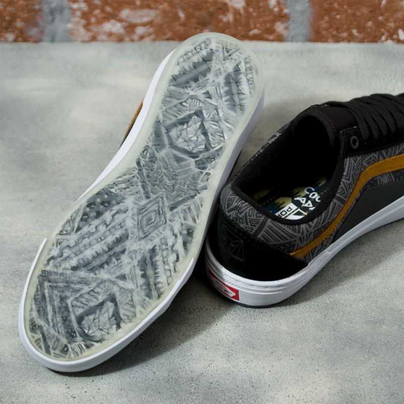 Zapatillas-Mn-Bmx-Old-Skool--Courage-Adams--Black-Golden-Brown