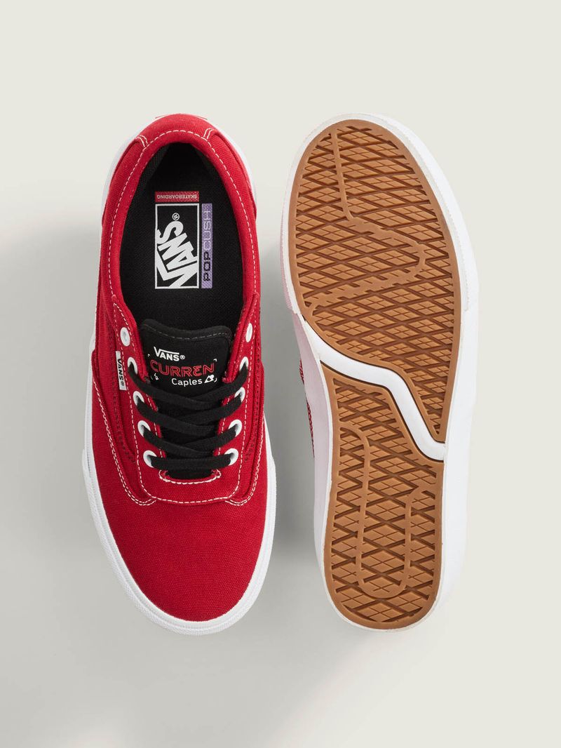 ZAPATILLA UNISEX Skate Curren Caples ROJO VANS
