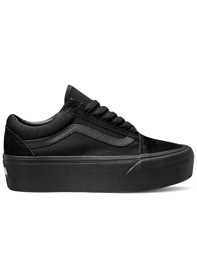 Zapatillas-UA-Old-Skool-Stackform-Suede-Canvas-Black-Black
