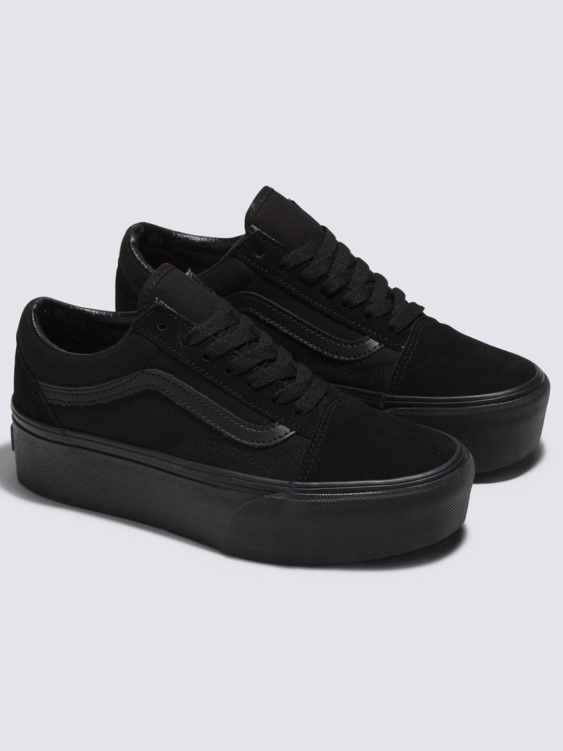 Zapatillas-UA-Old-Skool-Stackform-Suede-Canvas-Black-Black