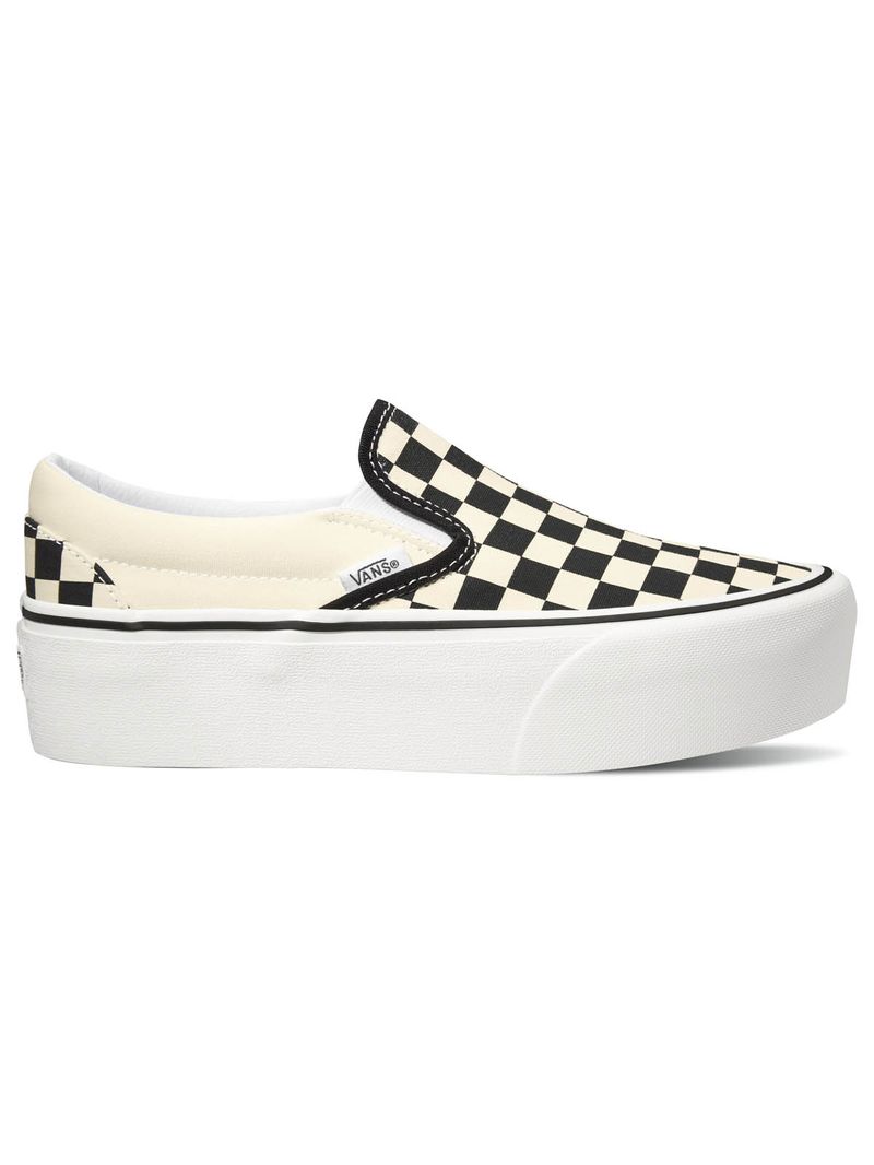 Zapatillas-UA-Classics-Slip-On-Stackform-Checkerboard-Black-Classic-White