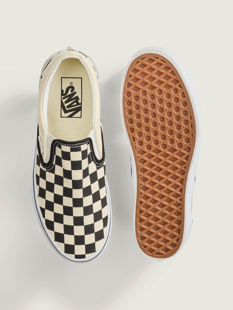 Zapatillas-UA-Classics-Slip-On-Stackform-Checkerboard-Black-Classic-White