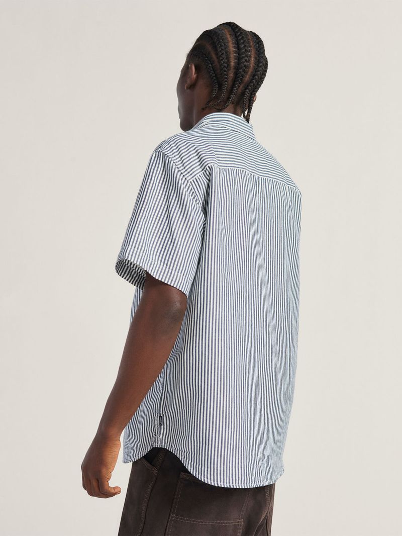 CAMISA-M-C-HOMBRE-LAWSON-STRIPE-SS-WOV-GRIS-VANS