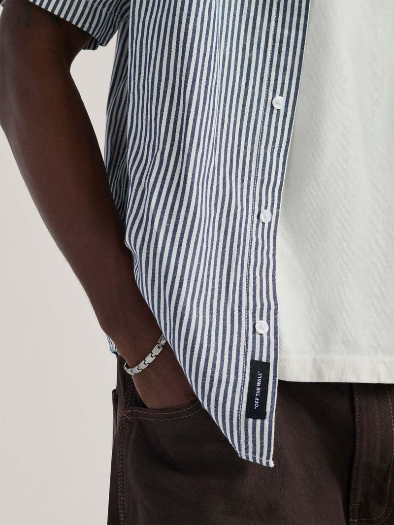 CAMISA-M-C-HOMBRE-LAWSON-STRIPE-SS-WOV-GRIS-VANS