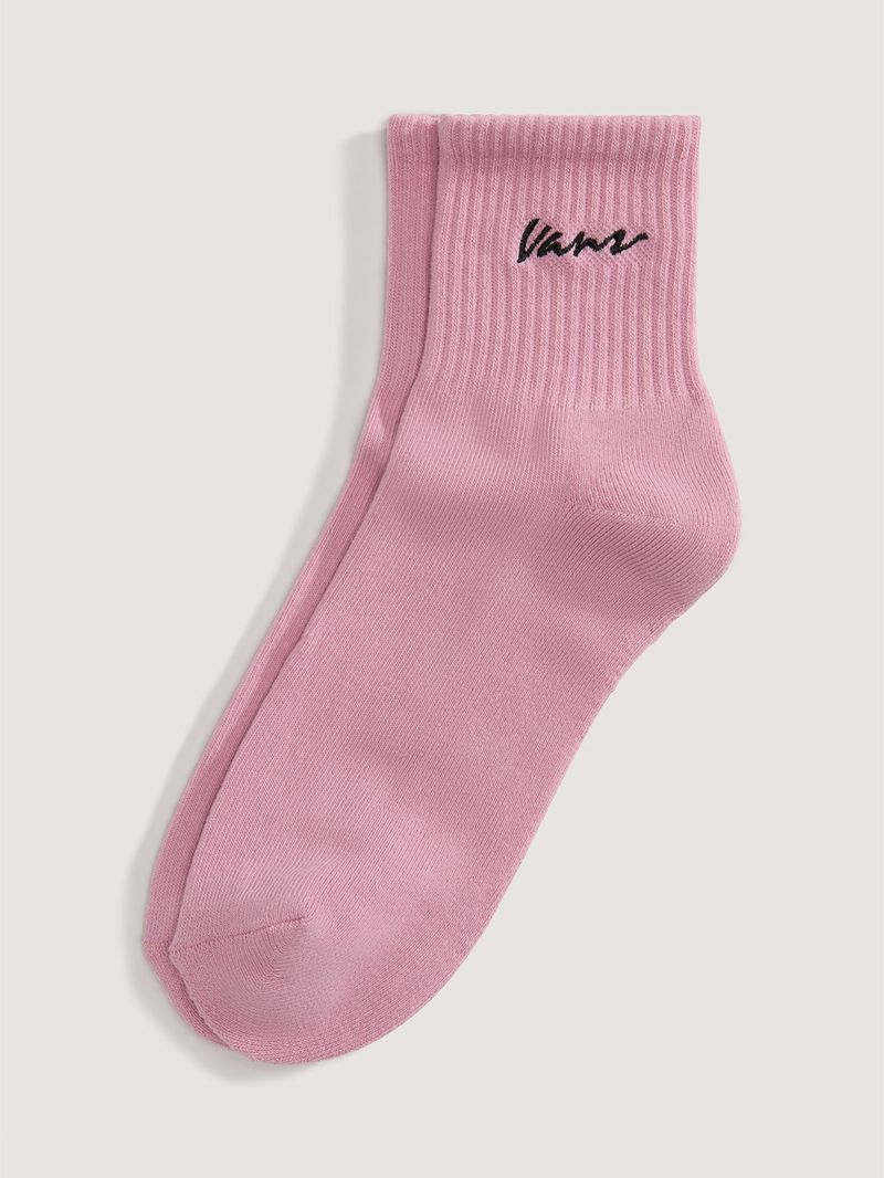 CALCETIN-UNISEX-CLASSIC-SCRIPT-HALF-ROSADO-VANS