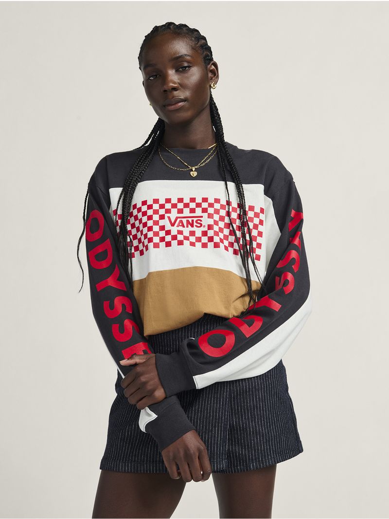 Poleron Hombre Odyssey Jersey Negro Vans