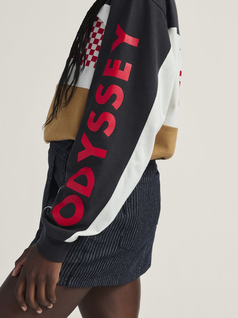 Poleron Hombre Odyssey Jersey Negro Vans