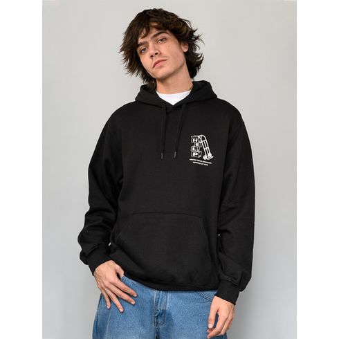 Poleron Hombre Moving Co. Pullover Negro Vans