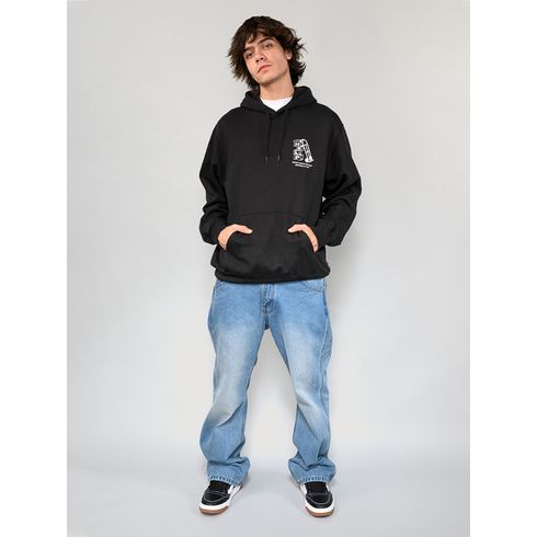 Poleron Hombre Moving Co. Pullover Negro Vans