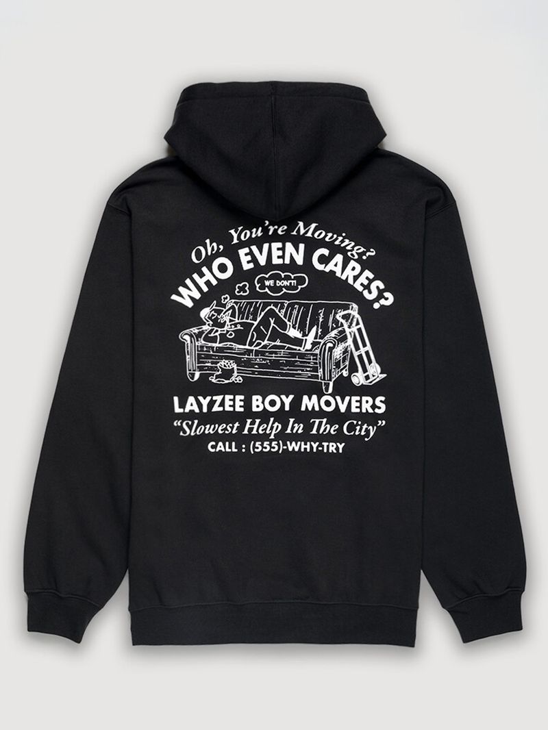 Poleron Hombre Moving Co. Pullover Negro Vans