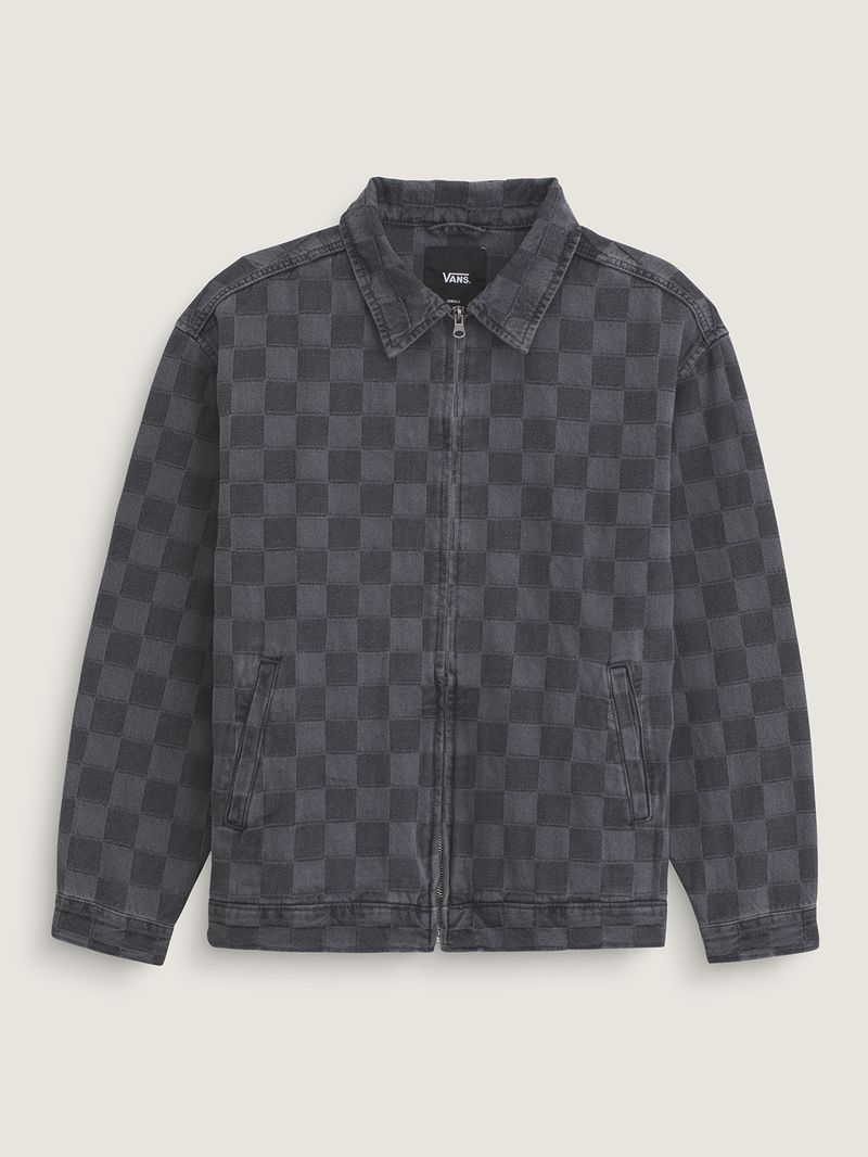 Chaqueta Mujer Pitstop Denim Checke Negro Vans