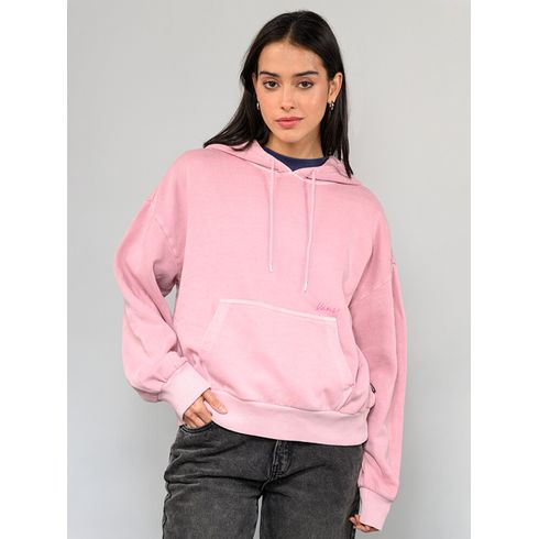Poleron Mujer Retro Hoodie Rosado Vans