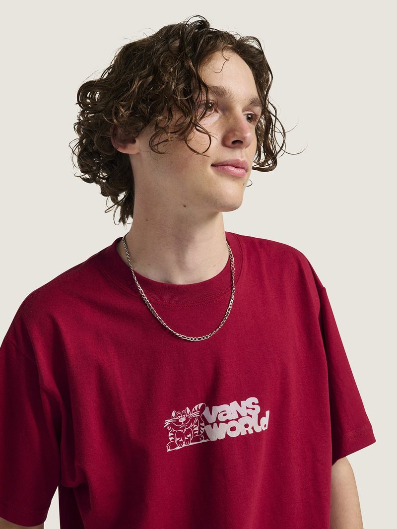 Polera-M-C-Hombre-Vans-World-Rojo-Vans