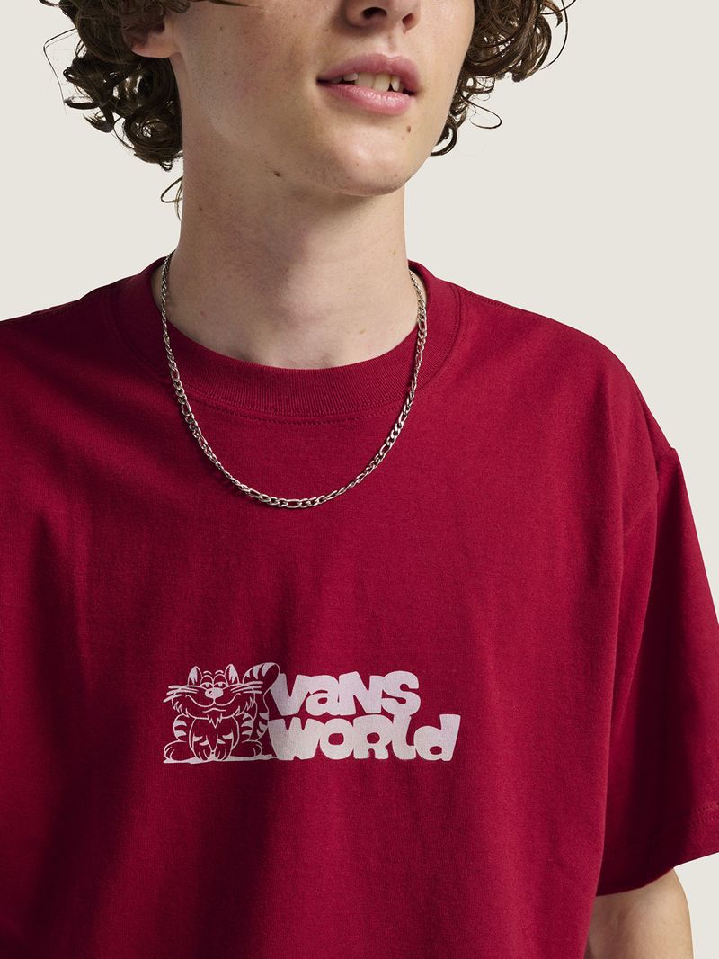 Polera-M-C-Hombre-Vans-World-Rojo-Vans