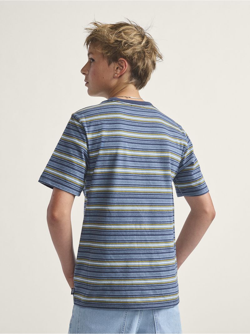 Polera M/C Niño Cameron Stripe Gris Vans