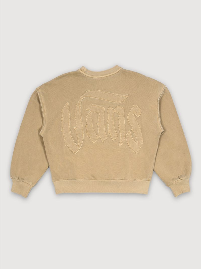 Poleron Mujer Got Your Back Crew Oliva Claro Vans