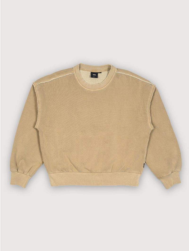 Poleron Mujer Got Your Back Crew Oliva Claro Vans