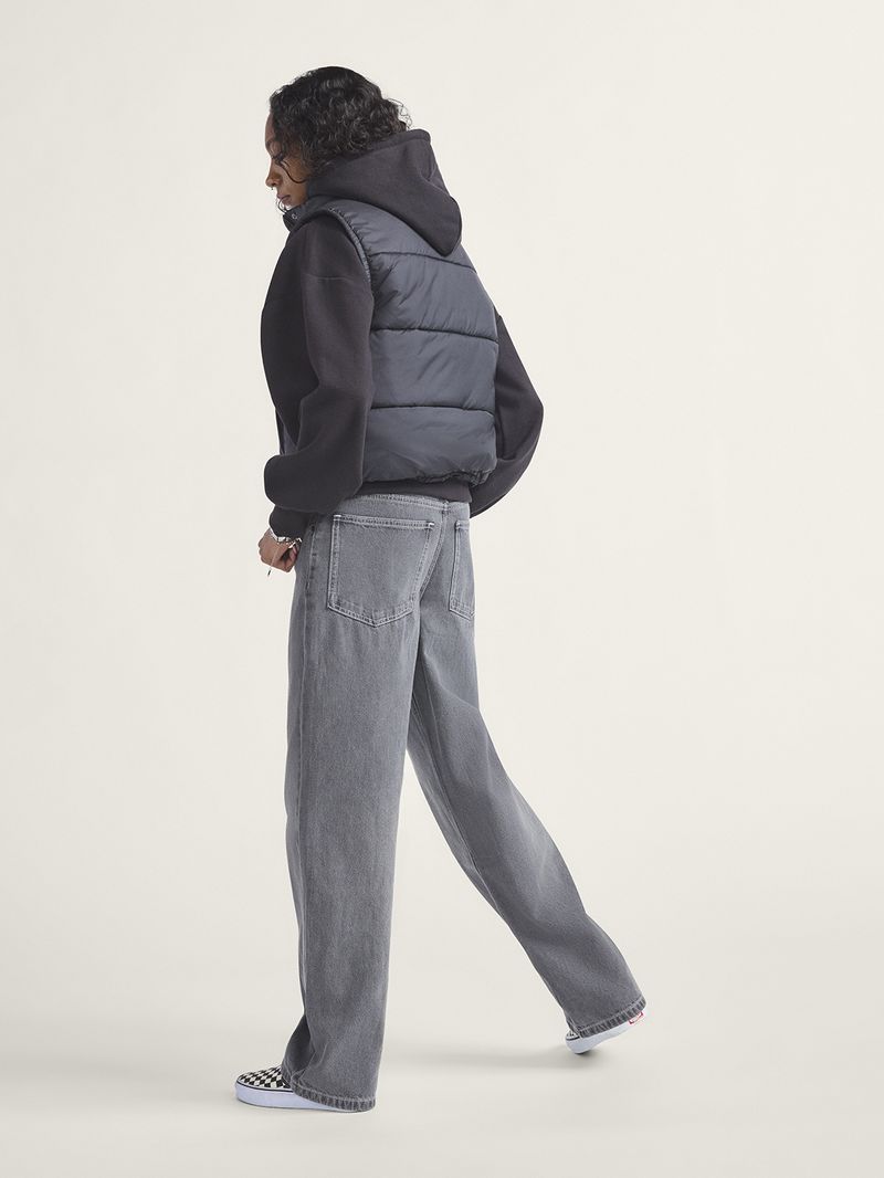 Pantalon Mujer Sirelle 5 Pocket Pud Gris Vans