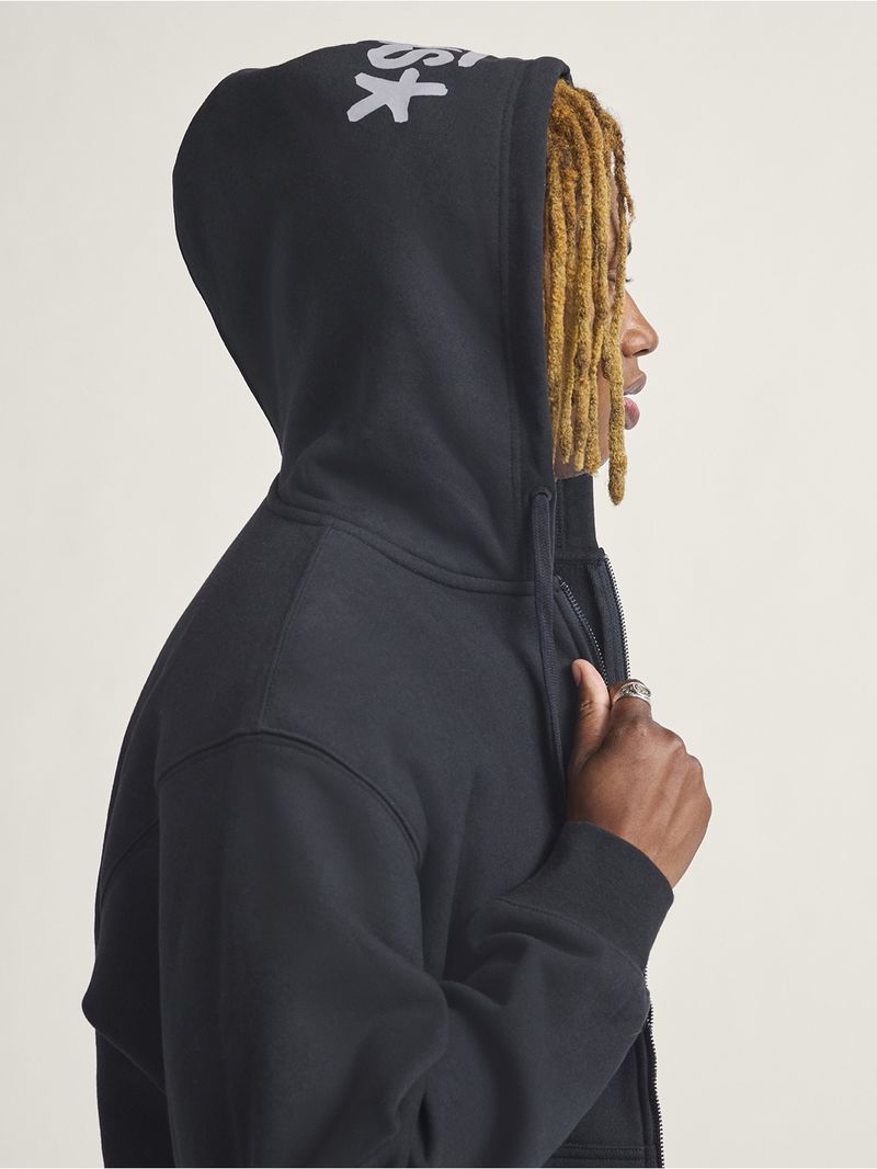 Poleron Hombre Skate Atiba Haze Zip Negro Vans