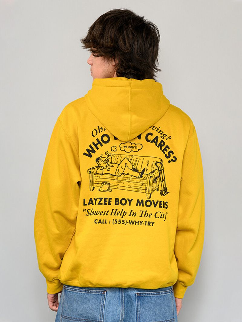 Poleron Hombre Moving Co. Pullover Amarillo Vans