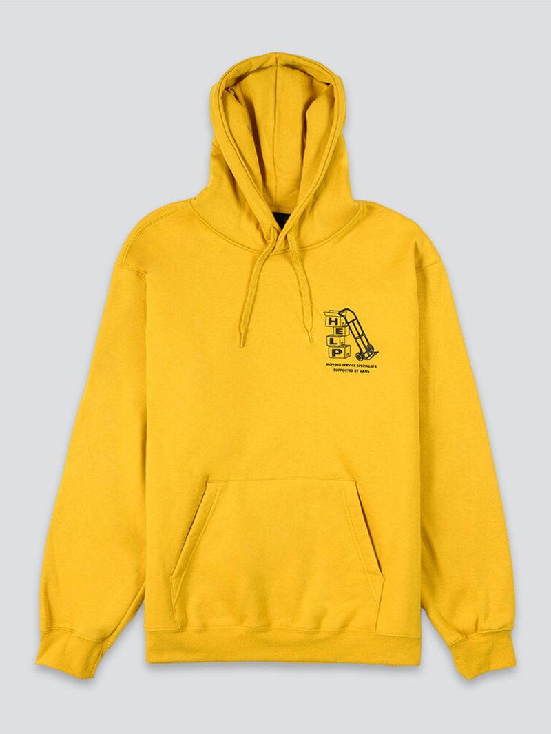 Poleron Hombre Moving Co. Pullover Amarillo Vans