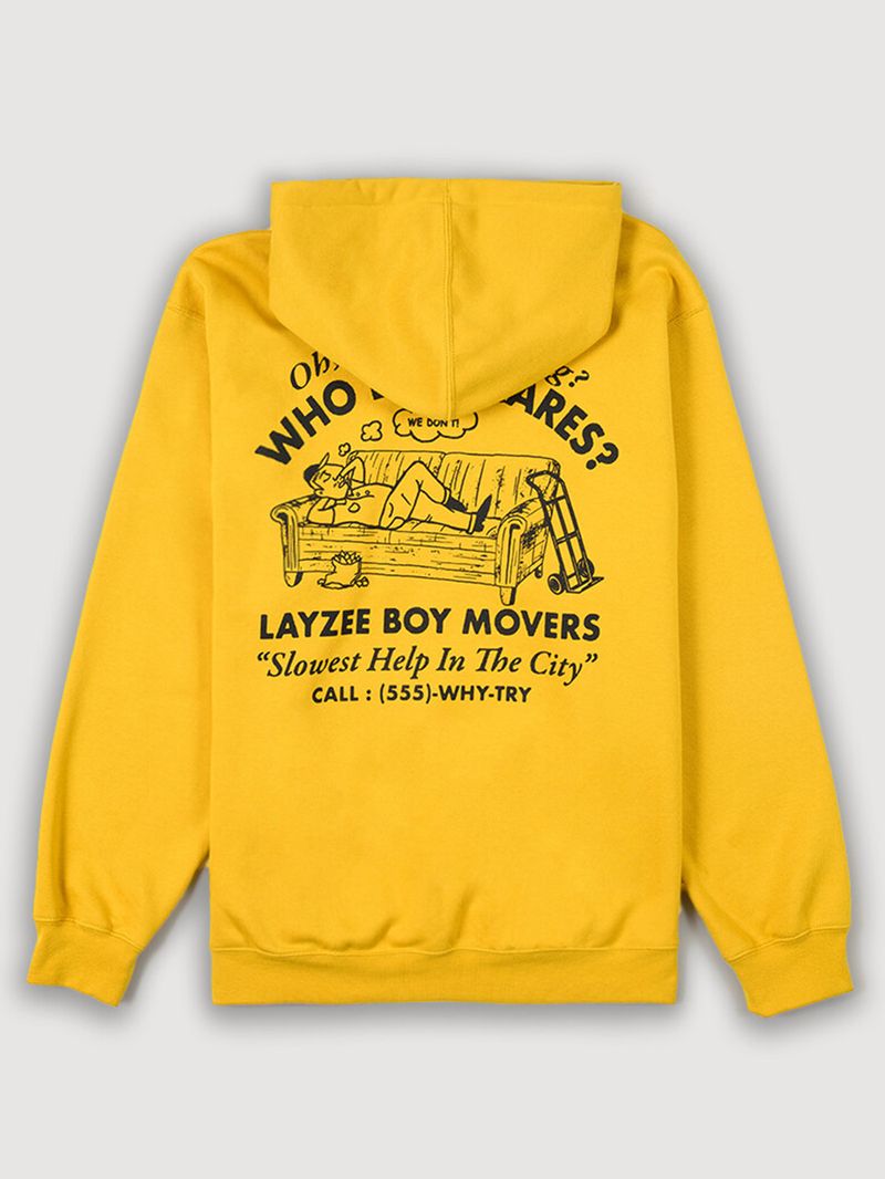 Poleron Hombre Moving Co. Pullover Amarillo Vans