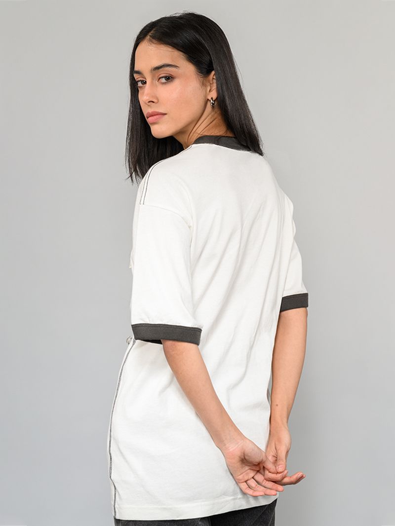 Polera M/C Hombre Skate Mike G Snake Blanco Vans