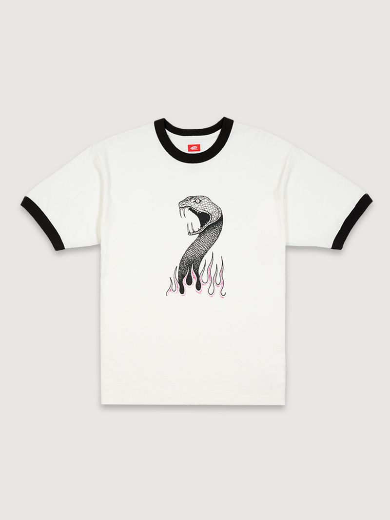 Polera M/C Hombre Skate Mike G Snake Blanco Vans