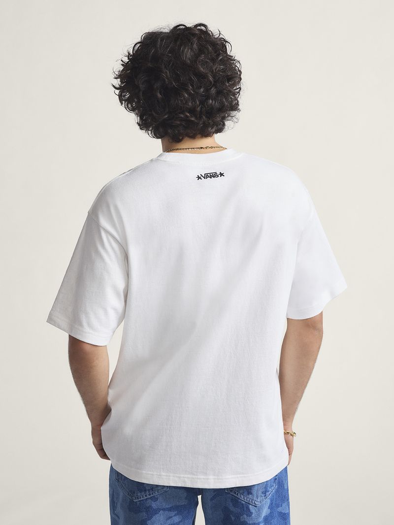 Polera M/C Hombre Skate Atiba Haze Blanco Vans