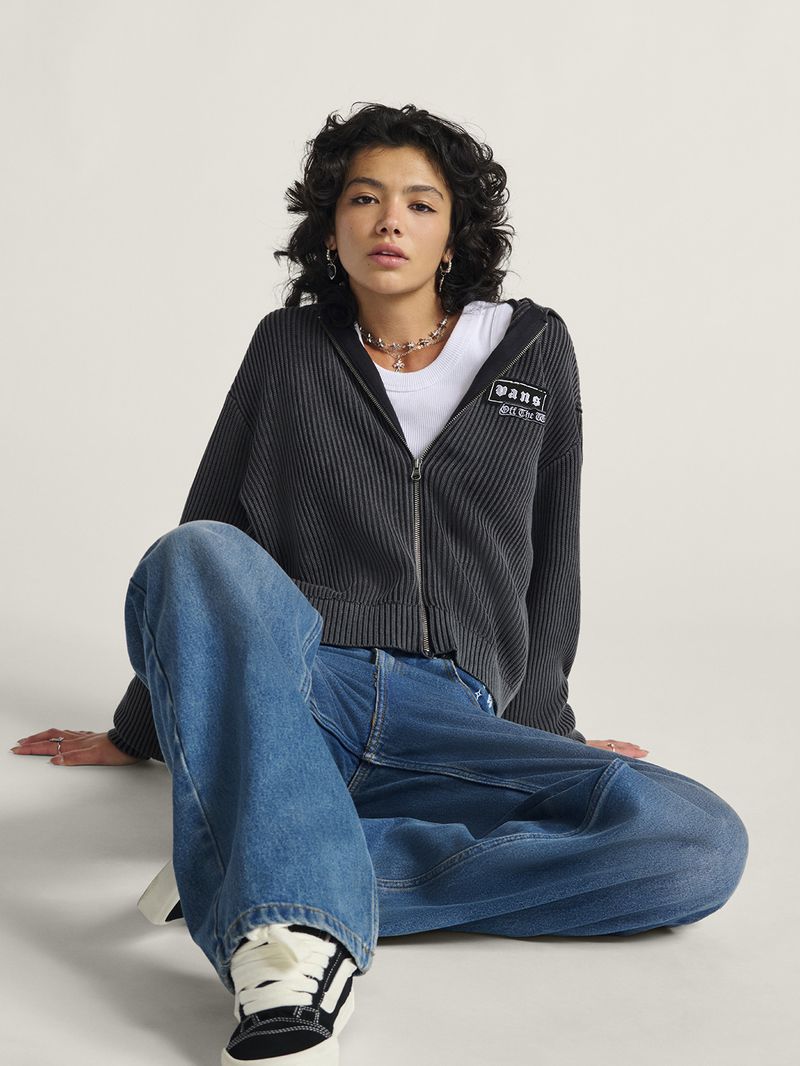 Sweater Mujer Ximeno Zip Sweater Negro Vans