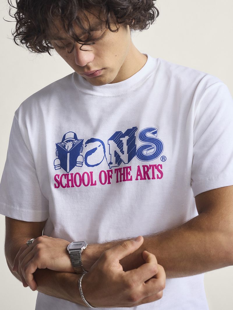 Polera-M-C-Hombre-Art-Skool-Blanco-Vans