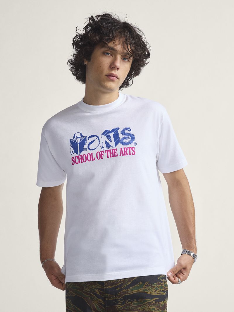 Polera-M-C-Hombre-Art-Skool-Blanco-Vans