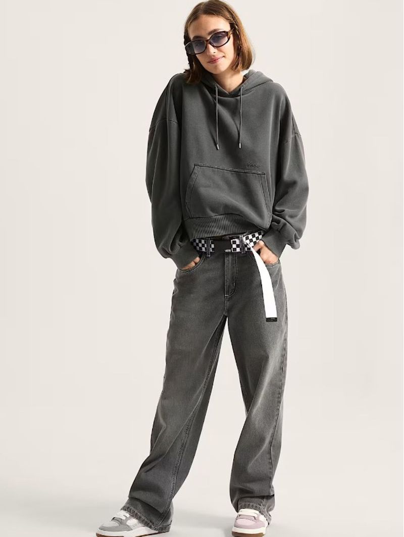 Poleron-Mujer-Retro-Po-Hoodie-Negro-Vans