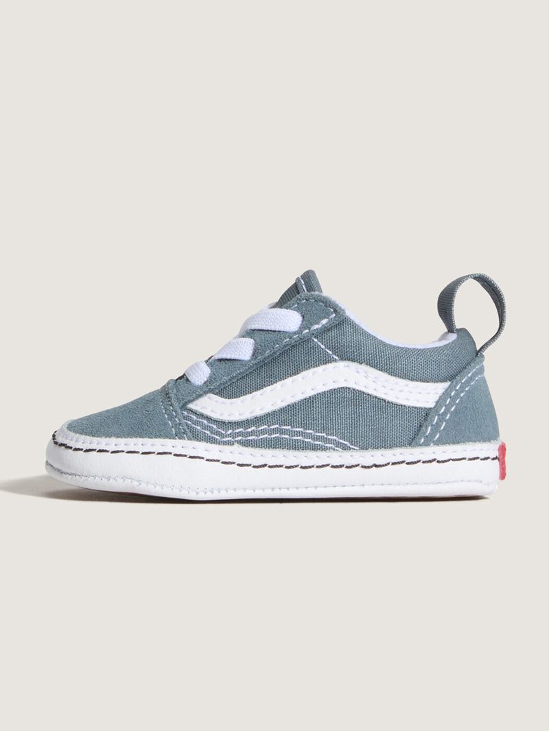 Zapatilla bebé (0 a 1 años) Old Skool Crib Celeste