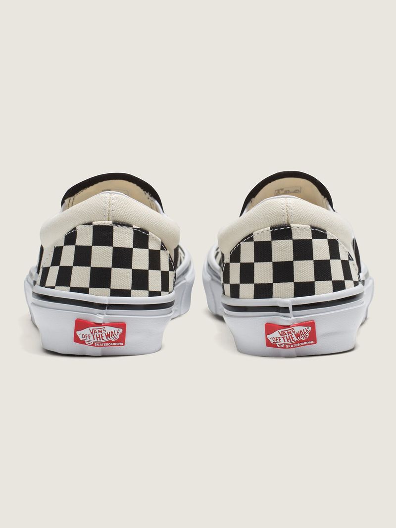 Zapatillas MnSkate Slip-On (Checkerboard) Black/Off White