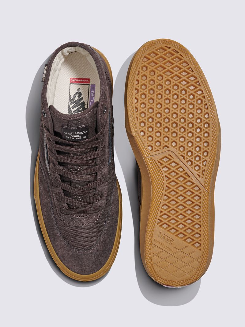 ZAPATILLA C/CANA UNISEX SKATE CROCKETT HIGH CAFÉ VANS