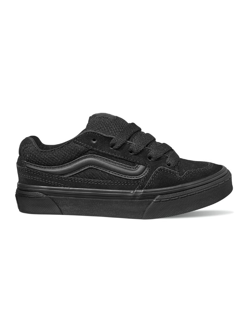 Zapatilla Con Caña Casual Nino Caldrone Negro Vans