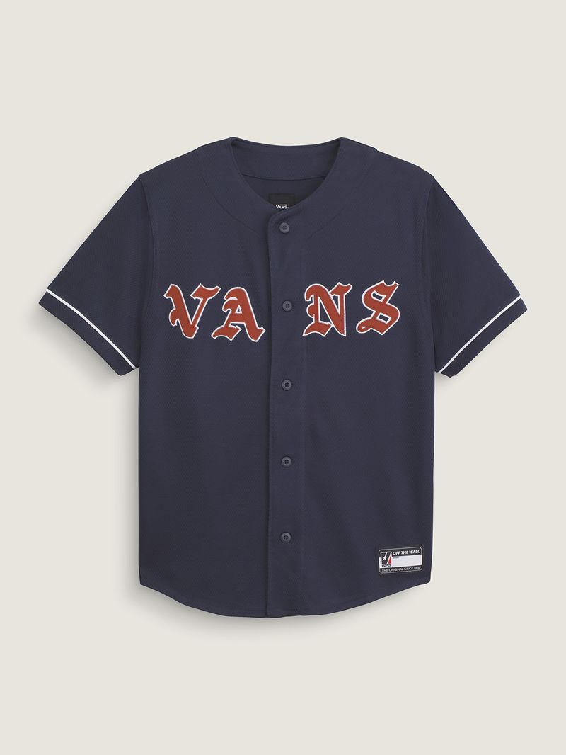 CAMISA M/C NINO YE OLDE VANS BASEBAL NEGRO VANS