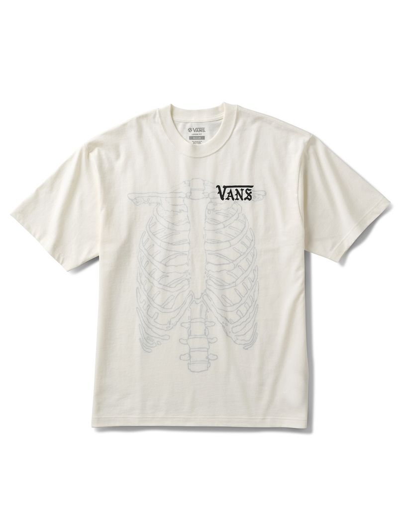 Polera M/C Hombre Mte Ribcage Reversib Blanco Vans
