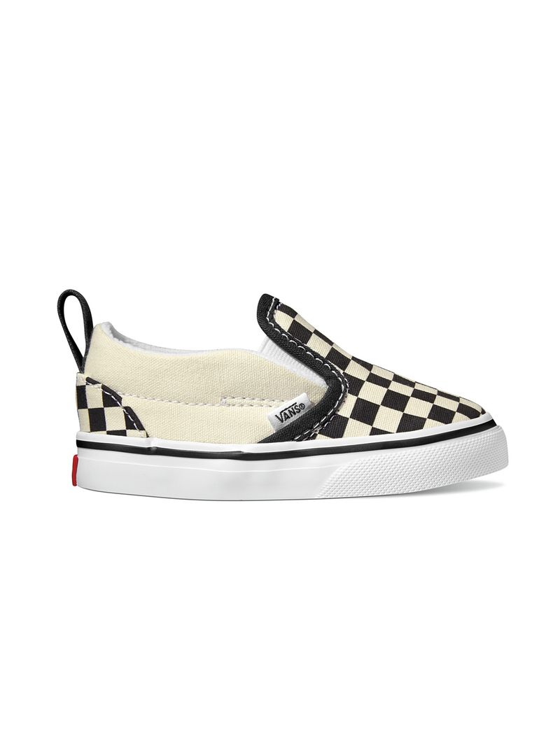 Zapatillas Td Slip-On V Toddler (1-4 añOs) (Checkerboard) Black/White