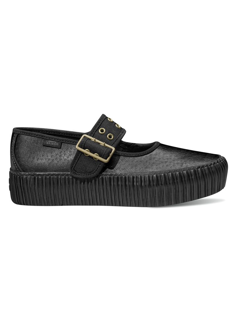 Zapatilla Urbana Mujer Mary Jane Creeper Negro Vans