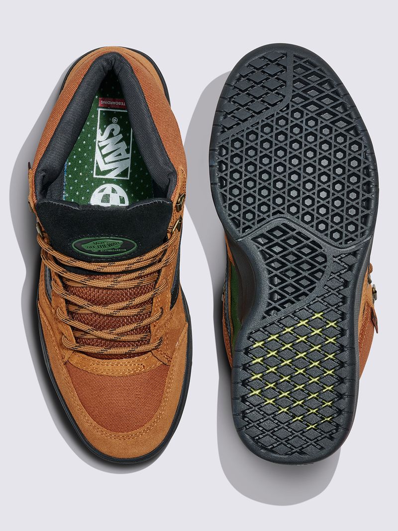 Zapatilla Casual Hombre Skate Zahba Mid Marron Oscuro Vans