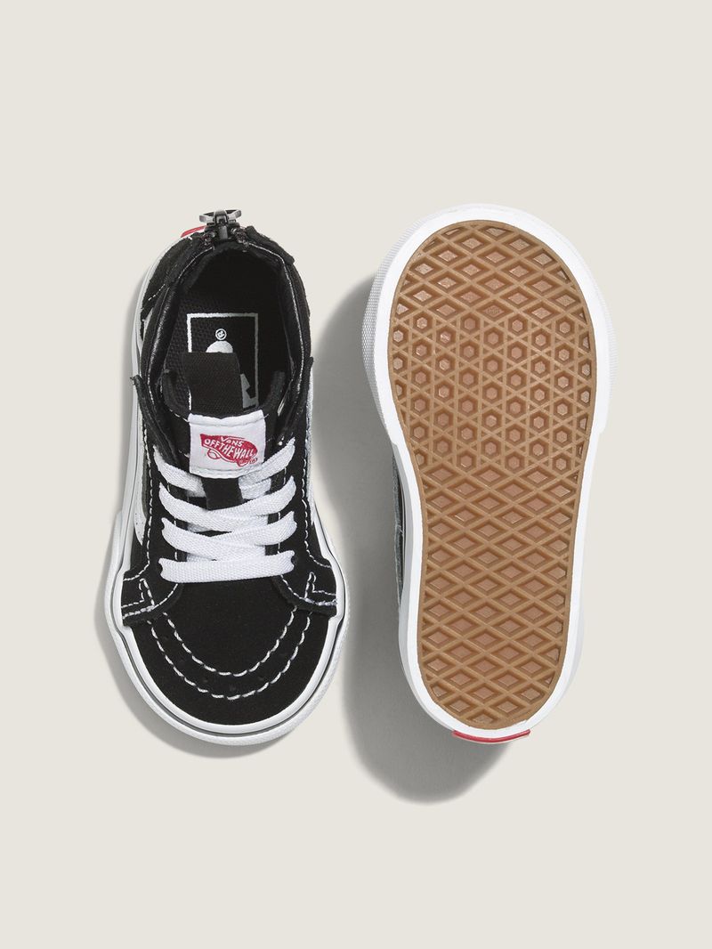 Zapatillas Td Sk8-Hi Zip Toddler (1-4 añOs) Black/White